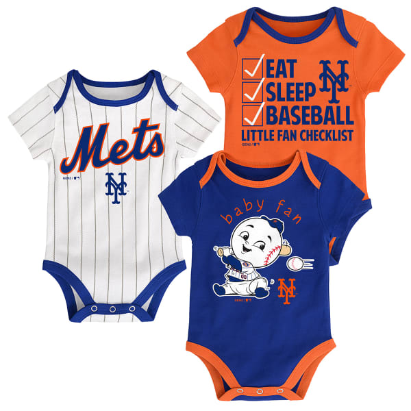 NEW YORK METS Infant Boys' Play Ball Creeper Set, 3-Pack - Bob's Stores