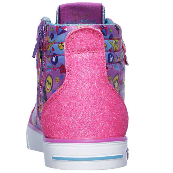 SKECHERS Little Girls' Twinkle Toes: Twinkle Breeze 2.0 - Emoji Magic Sneakers