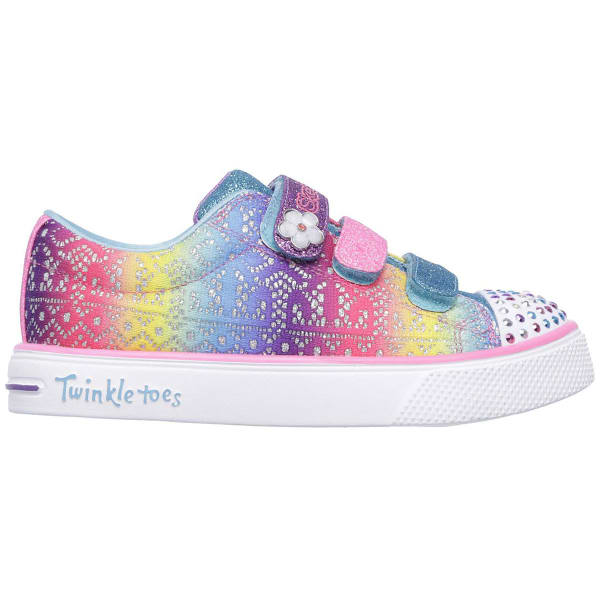 SKECHERS Little Girls' Twinkle Toes: Twinkle Breeze 2.0 - Sunshine Crochets Sneakers