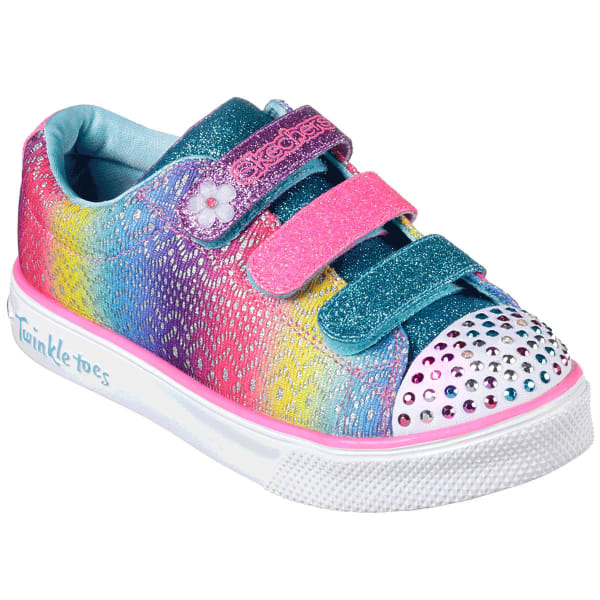 SKECHERS Little Girls' Twinkle Toes: Twinkle Breeze 2.0 - Sunshine Crochets Sneakers