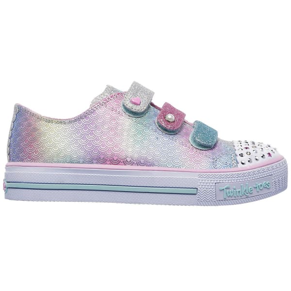 SKECHERS Toddler Girls' Twinkle Toes: Shuffles - Ms. Mermaid Sneakers