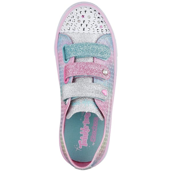 SKECHERS Toddler Girls' Twinkle Toes: Shuffles - Ms. Mermaid Sneakers