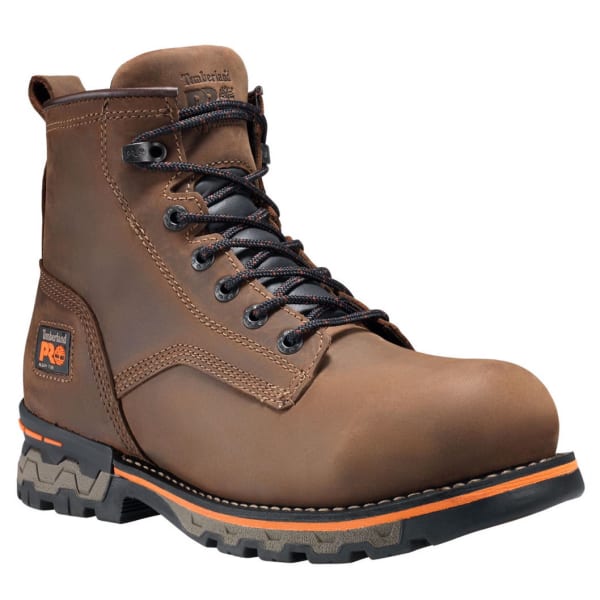 TIMBERLAND PRO Men's 6 in. AG Boss Alloy Safety Toe Waterproof Work Boots, Medium Brown