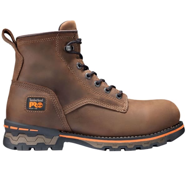 TIMBERLAND PRO Men's 6 in. AG Boss Alloy Safety Toe Waterproof Work Boots, Medium Brown