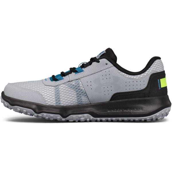 UNDER ARMOUR Men's UA Toccoa Trail Running Shoes, Grey/Black/Blue