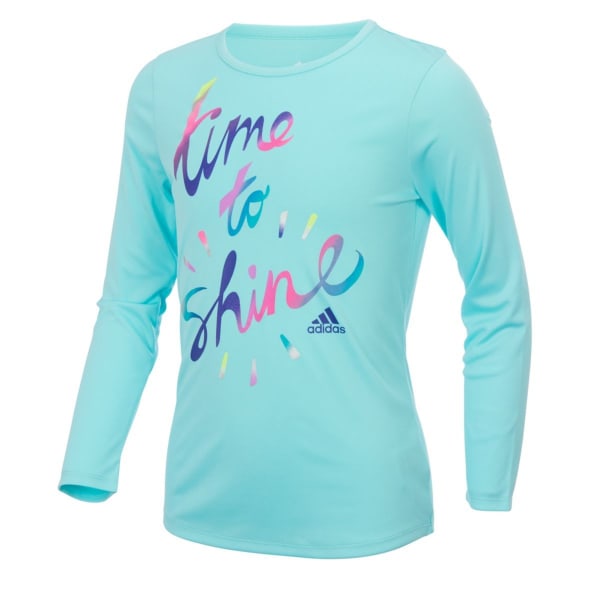 ADIDAS Girls' Just Shine Long-Sleeve Tee