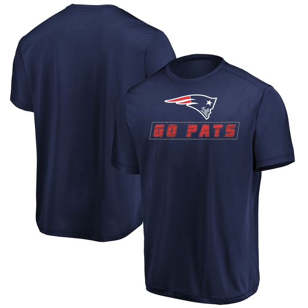 NEW ENGLAND PATRIOTS Men's Edge Rush Poly Short-Sleeve Tee