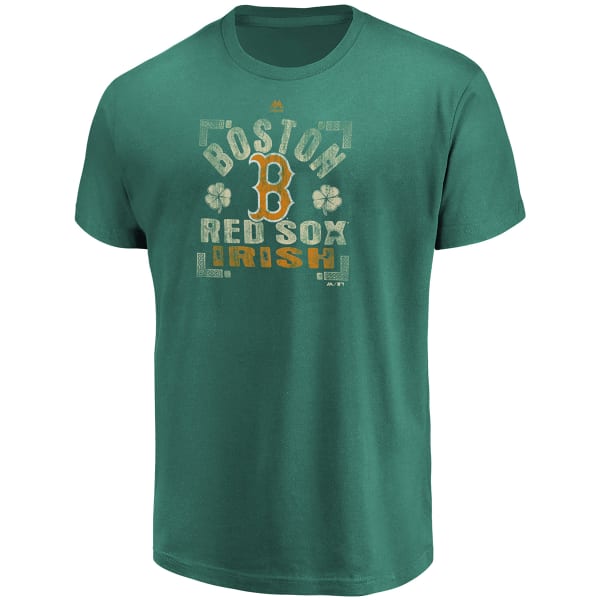 BOSTON RED SOX Men's Catching Luck Shamrock Short-Sleeve Tee