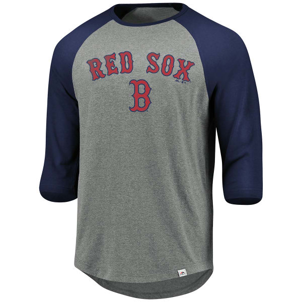 BOSTON RED SOX Men's This Season Tri Blend Raglan 3/4 Sleeve Tee