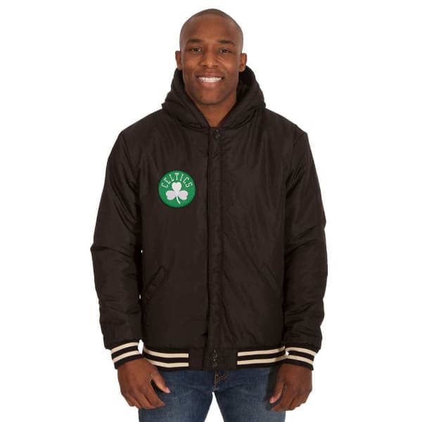 BOSTON CELTICS Men's Reversible Fleece Hooded Jacket