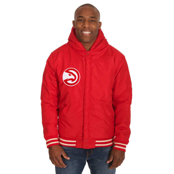 ATLANTA HAWKS Men's Reversible Fleece Hooded Jacket