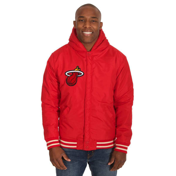 MIAMI HEAT Men's Reversible Fleece Hooded Jacket