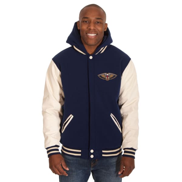 NEW ORLEANS PELICANS Men's Reversible Fleece Hooded Jacket