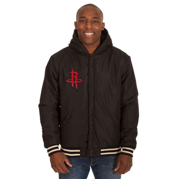 HOUSTON ROCKETS Men's Reversible Fleece Hooded Jacket