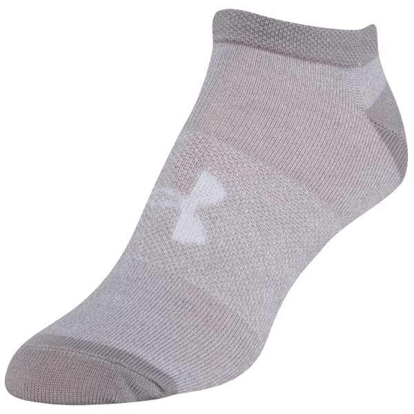 UNDER ARMOUR Big Girls' UA Essential No-Show Socks, 6-Pack