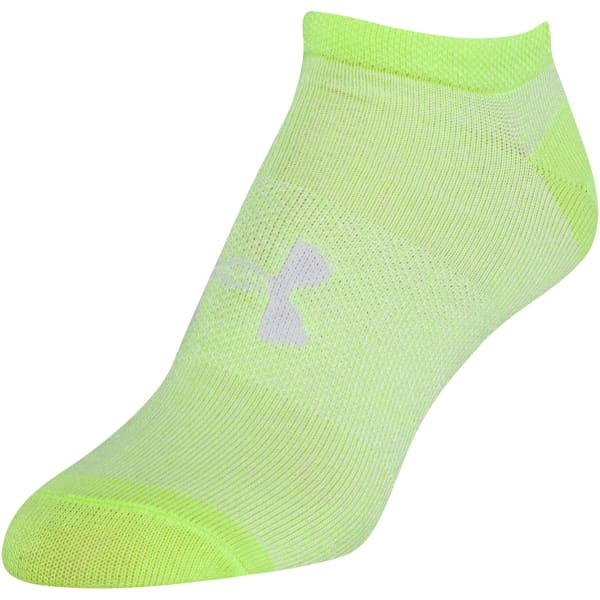 UNDER ARMOUR Big Girls' UA Essential No-Show Socks, 6-Pack