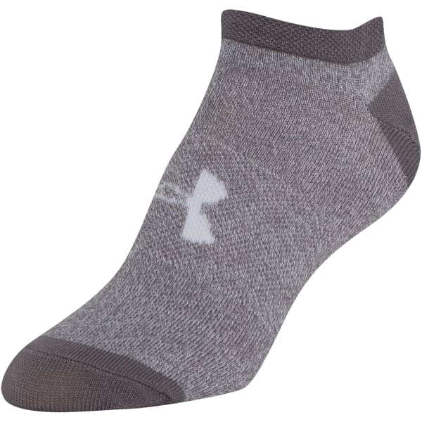 UNDER ARMOUR Big Girls' UA Essential No-Show Socks, 6-Pack