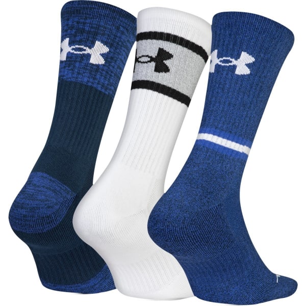 UNDER ARMOUR Men's Phenom 2.0 Crew Socks, 3-Pack