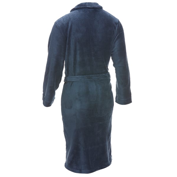 NORTHPOINT TRADING Men's Plush Solid Robe