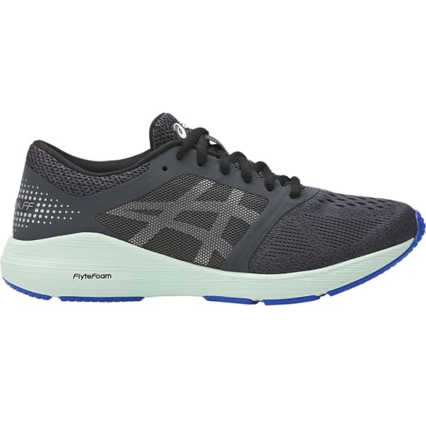 ASICS Women's Roadhawk FF Running Shoes, Dark Grey/Silver/Glacier Sea