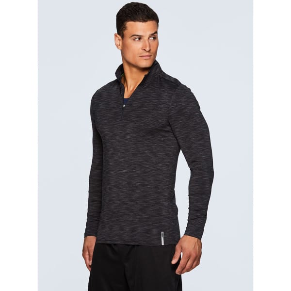 RBX Men's Stratus Fitted 1/4 Zip Long-Sleeve Workout Shirt