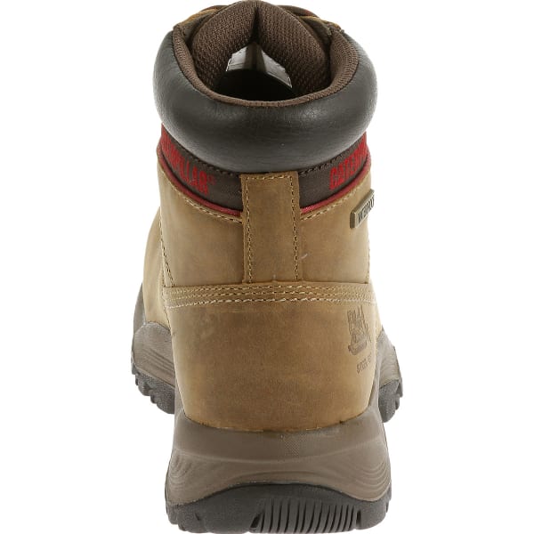 CATERPILLAR Women's 6 in. Dryverse Waterproof Steel Toe Work Boots, Dark Beige