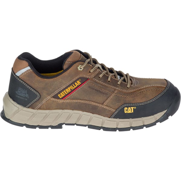 CATERPILLAR Men's Streamline Composite Toe Work Shoes, Dark Beige