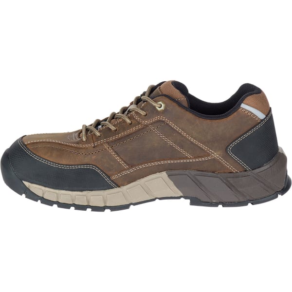 CATERPILLAR Men's Streamline Composite Toe Work Shoes, Dark Beige