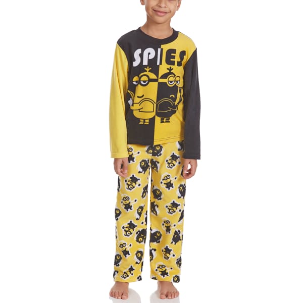 AME Boys' Two-Piece Minions Fleece Sleep Set