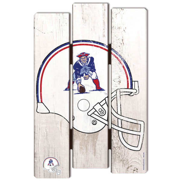 NEW ENGLAND PATRIOTS Pat Patriot Wood Fence Sign