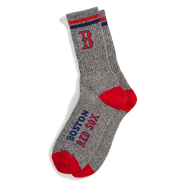 BOSTON RED SOX Men's 2 Stripe Crew Socks