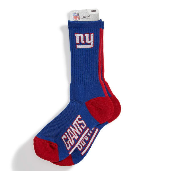 NEW YORK GIANTS Men's Vertical Stripe Crew Socks