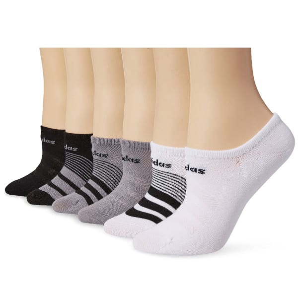 ADIDAS Women’s Climacool Superlite Stripe No-Show Socks, 3-Pack