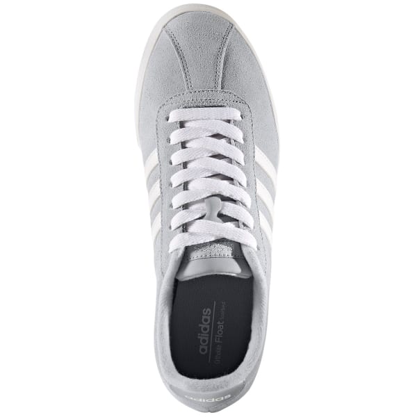 ADIDAS Women's Neo Courtset Sneakers, Clear Onix/Running White/Metallic Silver