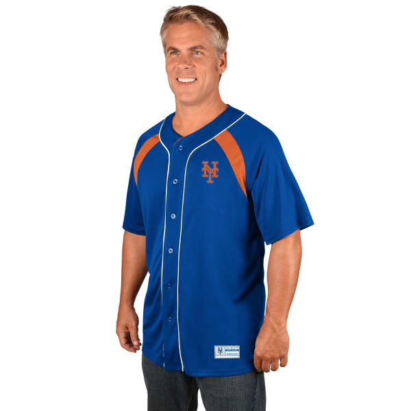 NEW YORK METS Men's Train The Body Button-Down Short-Sleeve Jersey - Bob's  Stores