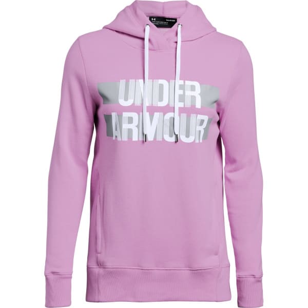 UNDER ARMOUR Women's Favorite Fleece Wordmark Pullover Hoodie