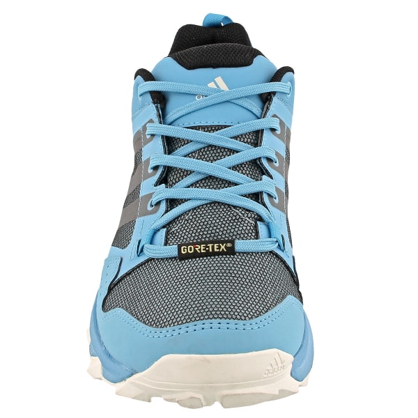 ADIDAS Women's Kanadia 7 Trail Running GTX Shoes, Vapor Blue/Black/Clear Aqua