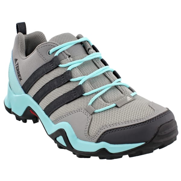 ADIDAS Women's Terrex AX2R Hiking Shoes, CH Solid Grey/DGH Solid Grey/Clear Aqua