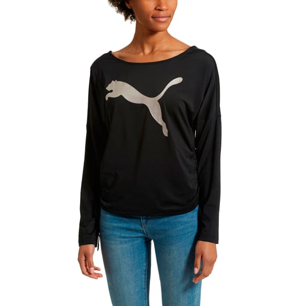 PUMA Women's Transition Light Long-Sleeve Cover-Up Top