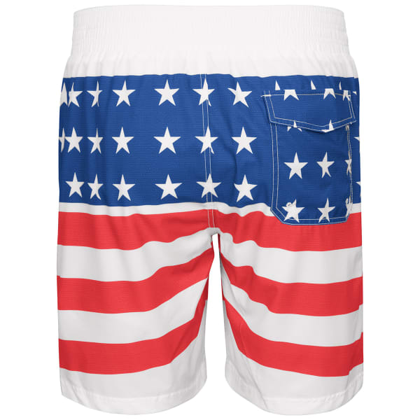 BOSTON RED SOX Men's Patriotic Swim Trunks