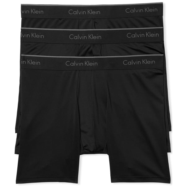 CALVIN KLEIN Men's Stretch Microfiber Boxer Briefs, 3-Pack