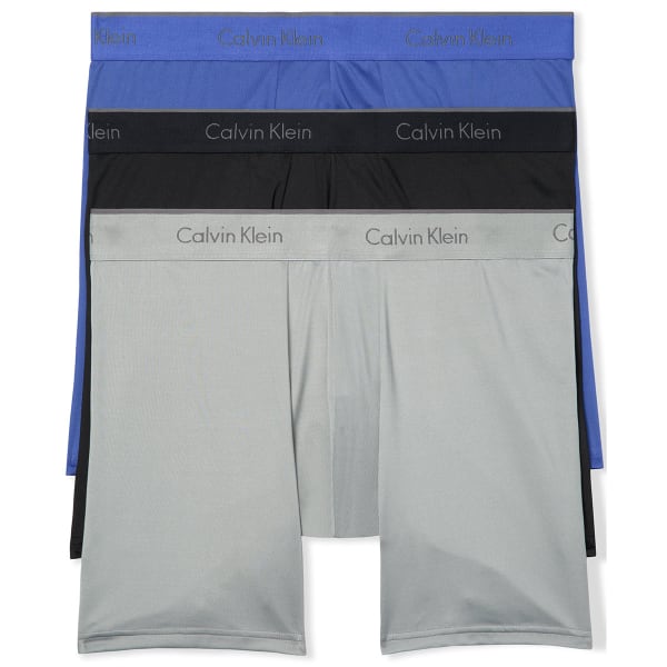 CALVIN KLEIN Men's Stretch Microfiber Boxer Briefs, 3-Pack - Bob's Stores