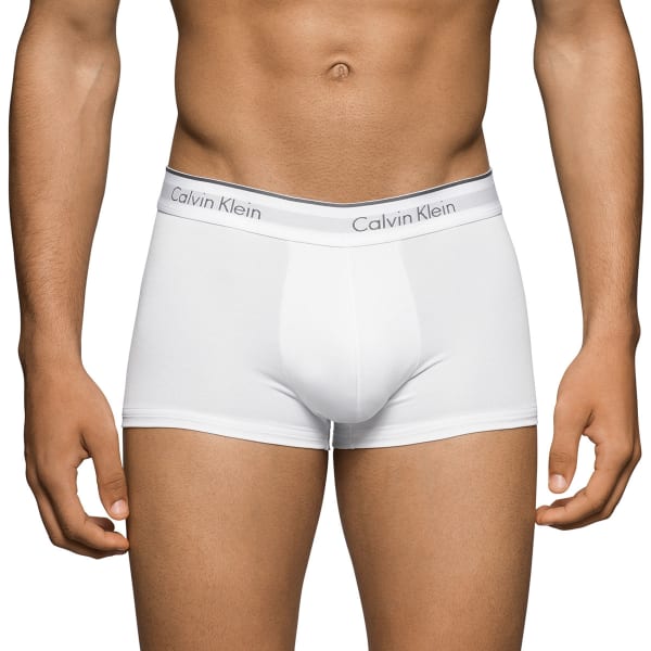 CALVIN KLEIN Men's Stretch Microfiber Low-Rise Trunks, 3-Pack