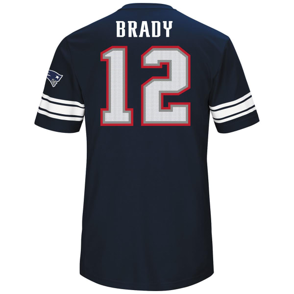 NEW ENGLAND PATRIOTS Men's Tom Brady #12 Hashmark Short-Sleeve Jersey