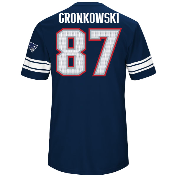 NEW ENGLAND PATRIOTS Men's Rob Gronkowski #87 Hashmark Short-Sleeve Jersey