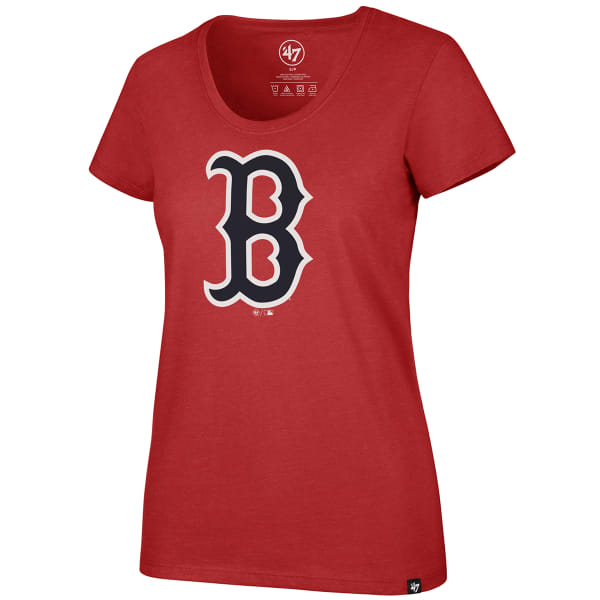 BOSTON RED SOX Women's Imprint '47 Club Scoop Neck Short-Sleeve Tee