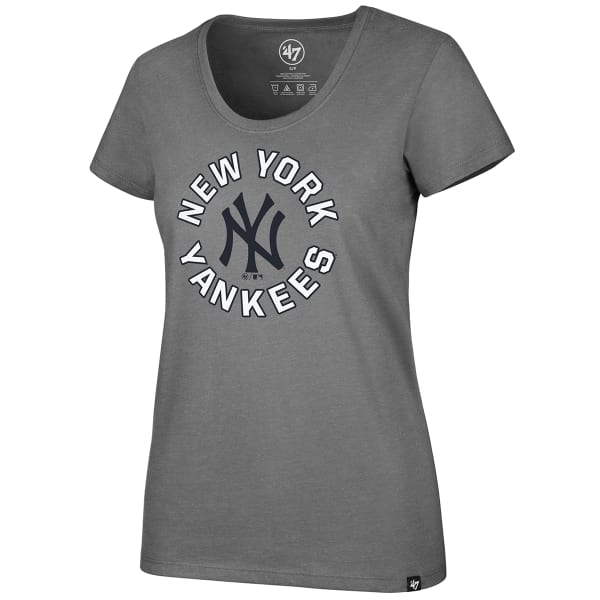 NEW YORK YANKEES Women's Glittercircle '47 Club Scoop-Neck Short-Sleeve Tee