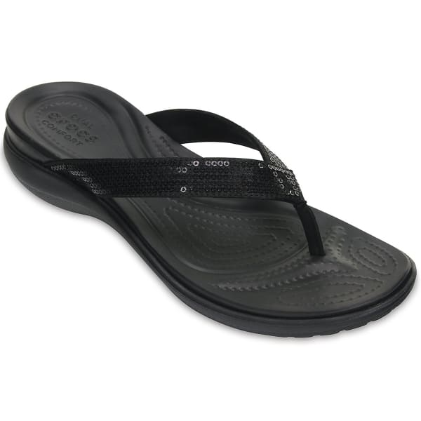 CROCS Women's Capri V Sequin Flip Sandals