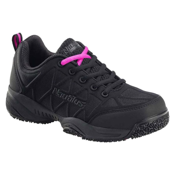 NAUTILUS Women's 2158 Comp Toe Athletic Work Shoes, Black