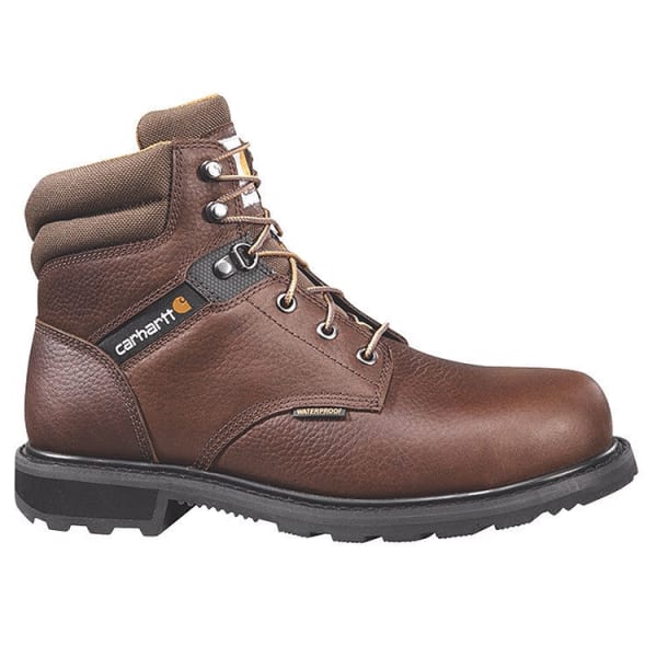 Waterproof Steel Toe Work Boots, Brown 